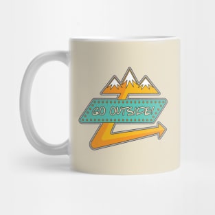 Go Outside Arrow Mug